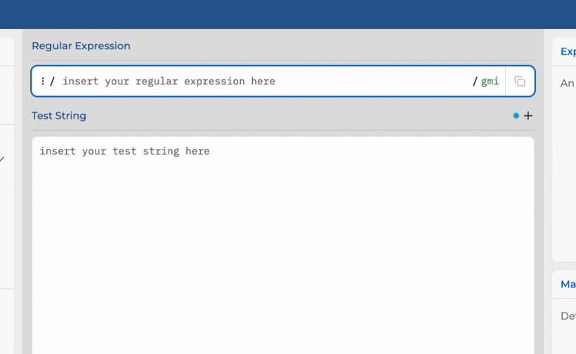 Regex101 Intellisense
